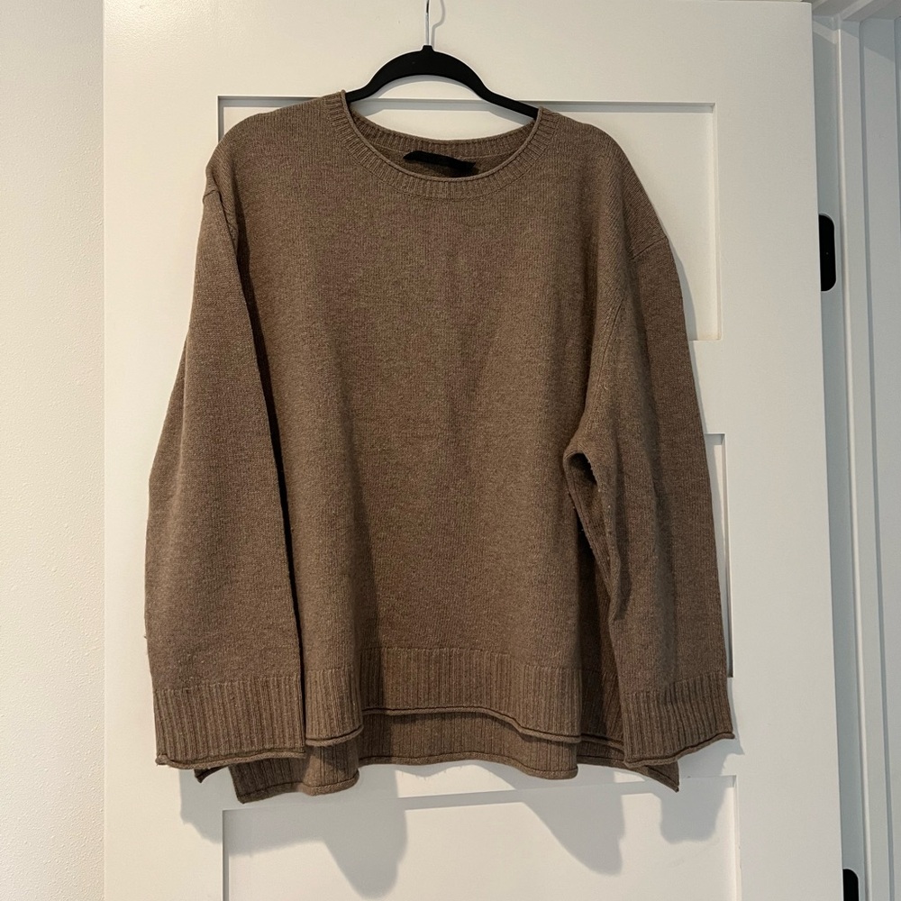 Jenni Kayne Everyday Sweater in Taupe size 3XL